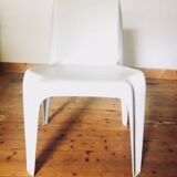 Stackable chair Bofinger BA 1171 by Helmut Bätzner