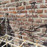 Antique wrought iron bench