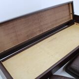 Design Leather Folding Sofa by Arch. Spicka, 1970s, Czechoslovakia