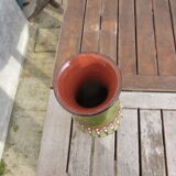 Original vintage 1970s folk vase.