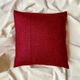 Coussin en laine rouge - 40 cm