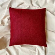 Red wool cushion - 40 cm