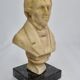 Buste en cire du compositeur Frédéric Chopin, 16 cm