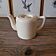 Vintage ceramic teapot in cream colour, 40 cl