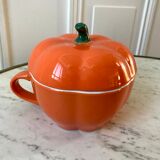 Orange lunch cup in the shape of squash 70s