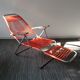 Chaise longue multi position en scoubidou années 70