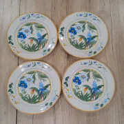 Lot of 4 Large Flat Plates Porcelain ARA Pier Import
