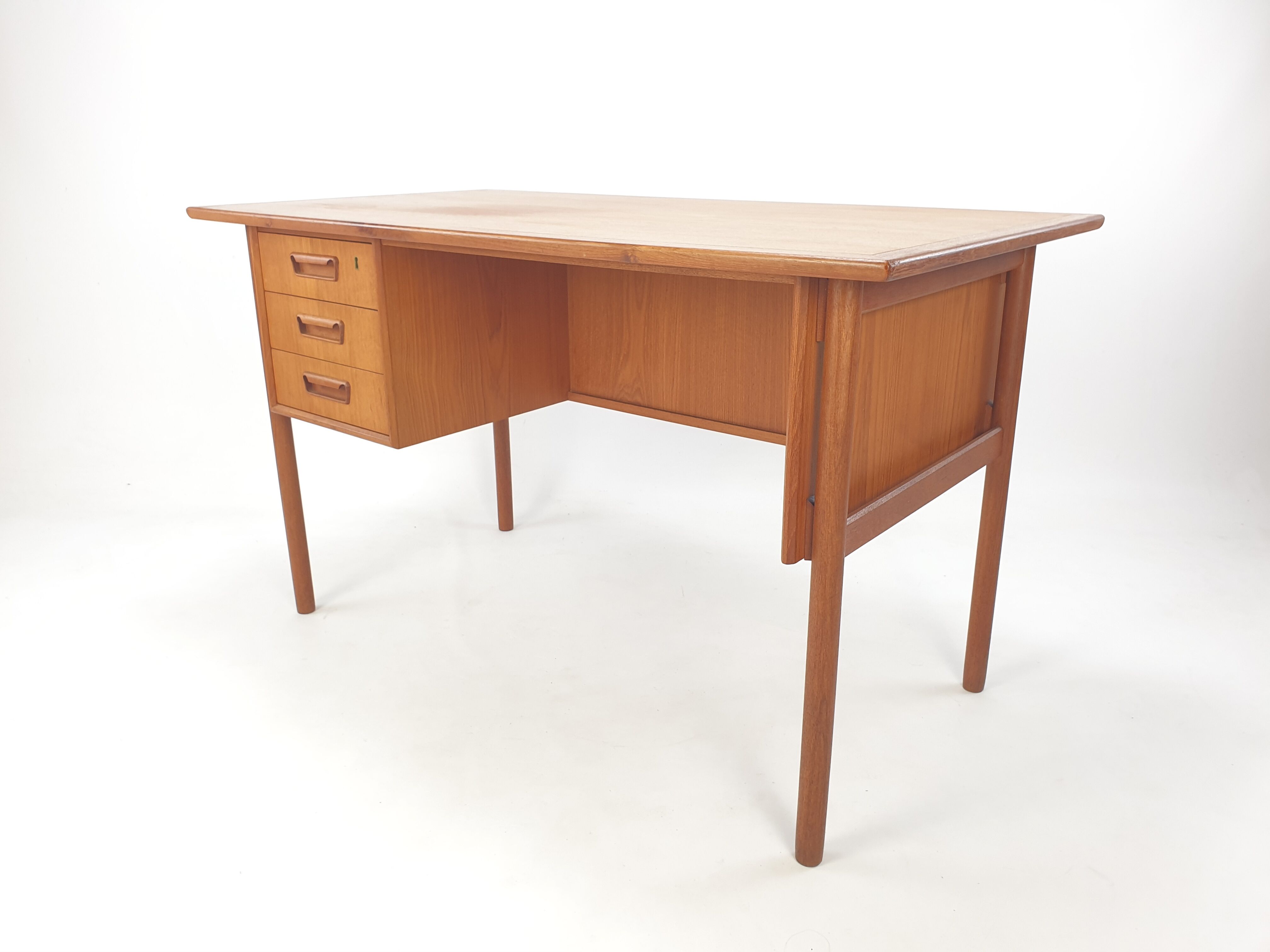 Danish Teak Desk by Gunnar Nielsen Tibergaard, 1960s