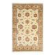 Tapis en laine crème fait main, tapis à motifs floraux traditionnels pour chambre ou salon