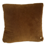 Ribbed velvet cushion