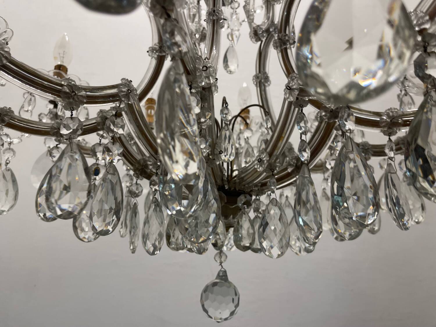 Large Crystal Maria Teresa Chandelier 1950's