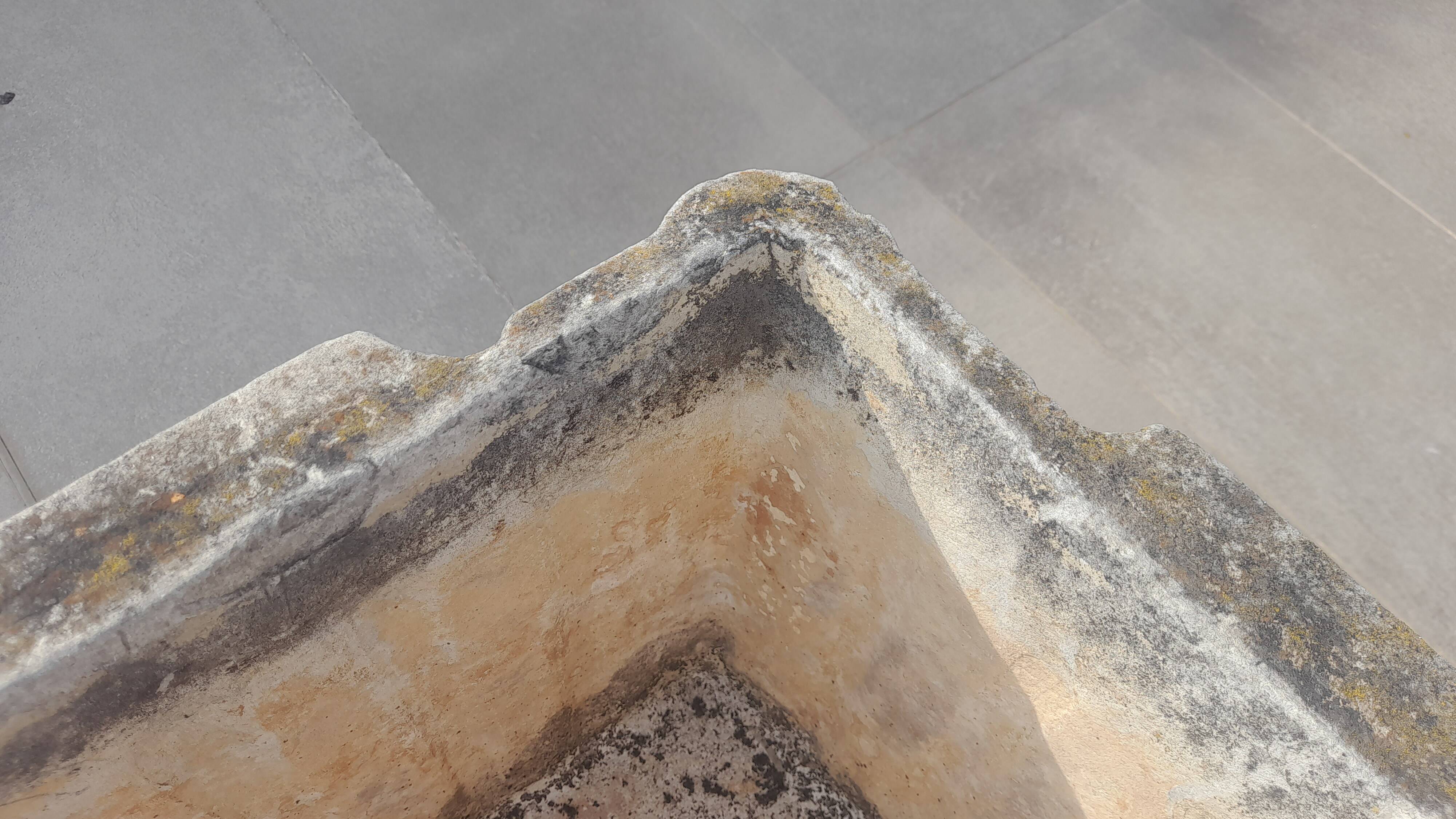 Set of 3 vintage 1960s fiber cement planters