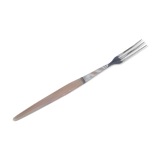 Set of 6 fonted dessert forks in horn