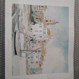 Reproduction port with boats