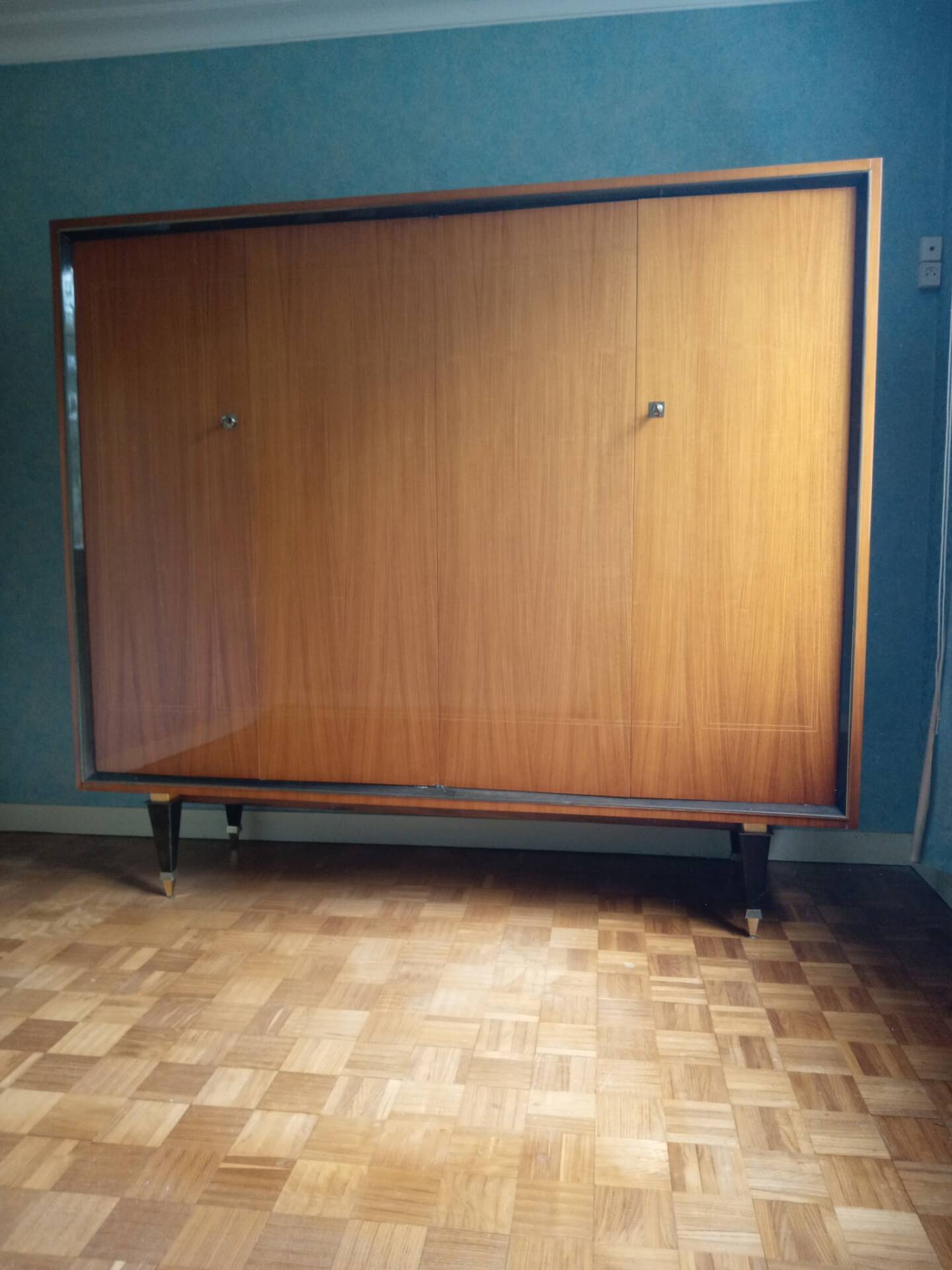 Vintage 4-door wardrobe