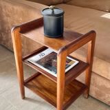 Teak sofa end table 1950 France