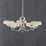 1930s Art Deco Chandelier, Czechoslovakia