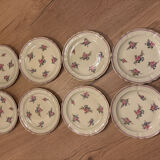 Bernardaud porcelain dessert plates