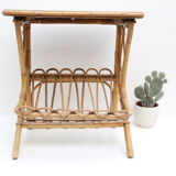 Side table in rattan