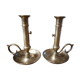Pair of candlesticks brass