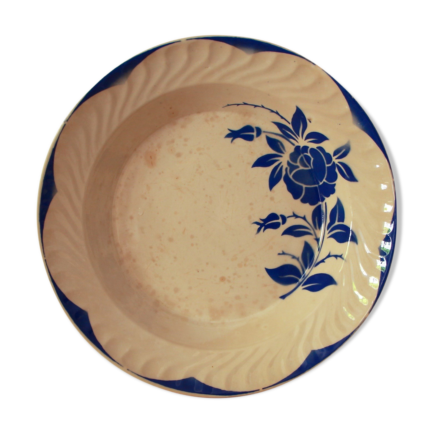 Digoin Corsica Bleu hollow dish