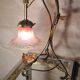 Lampe laiton  aux    libelules   art nouveau ,style majorelle   ,muller et frere,45x30  avec tulipe