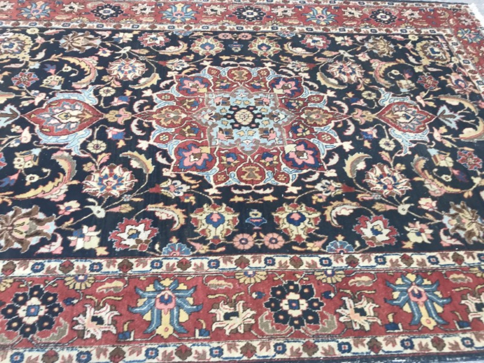 Carpet old Persian Tabriz done hand 200 X 300 cm