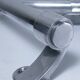 three long aluminum shop handles from the mid-20th century