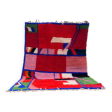 Contemporary Beni Ouarain Rug 300x200 cm – Multicoloured Abstract Patterns