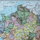 Original map of France 37x27cm - 1908