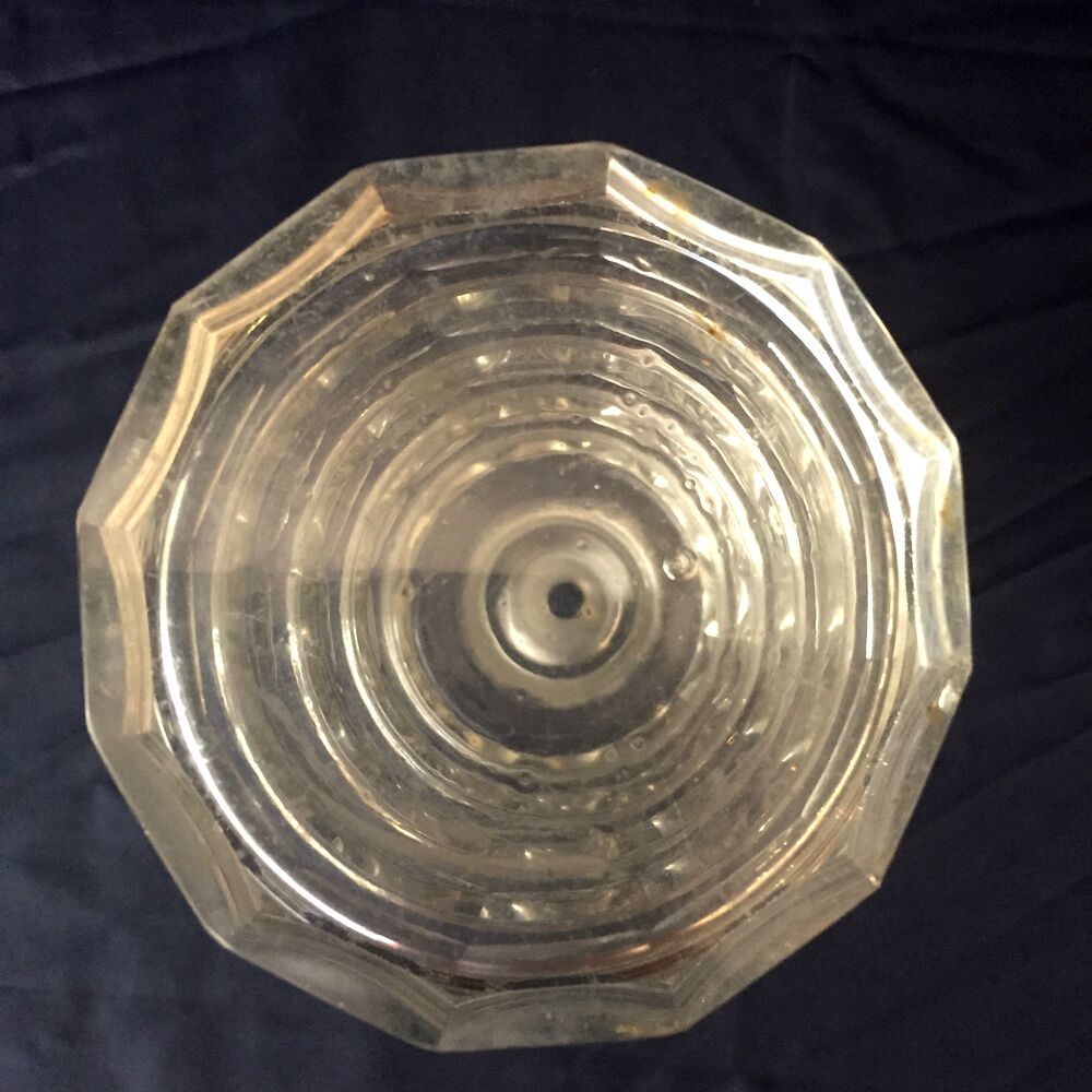 Art deco liqueur carafe bohemian glassware