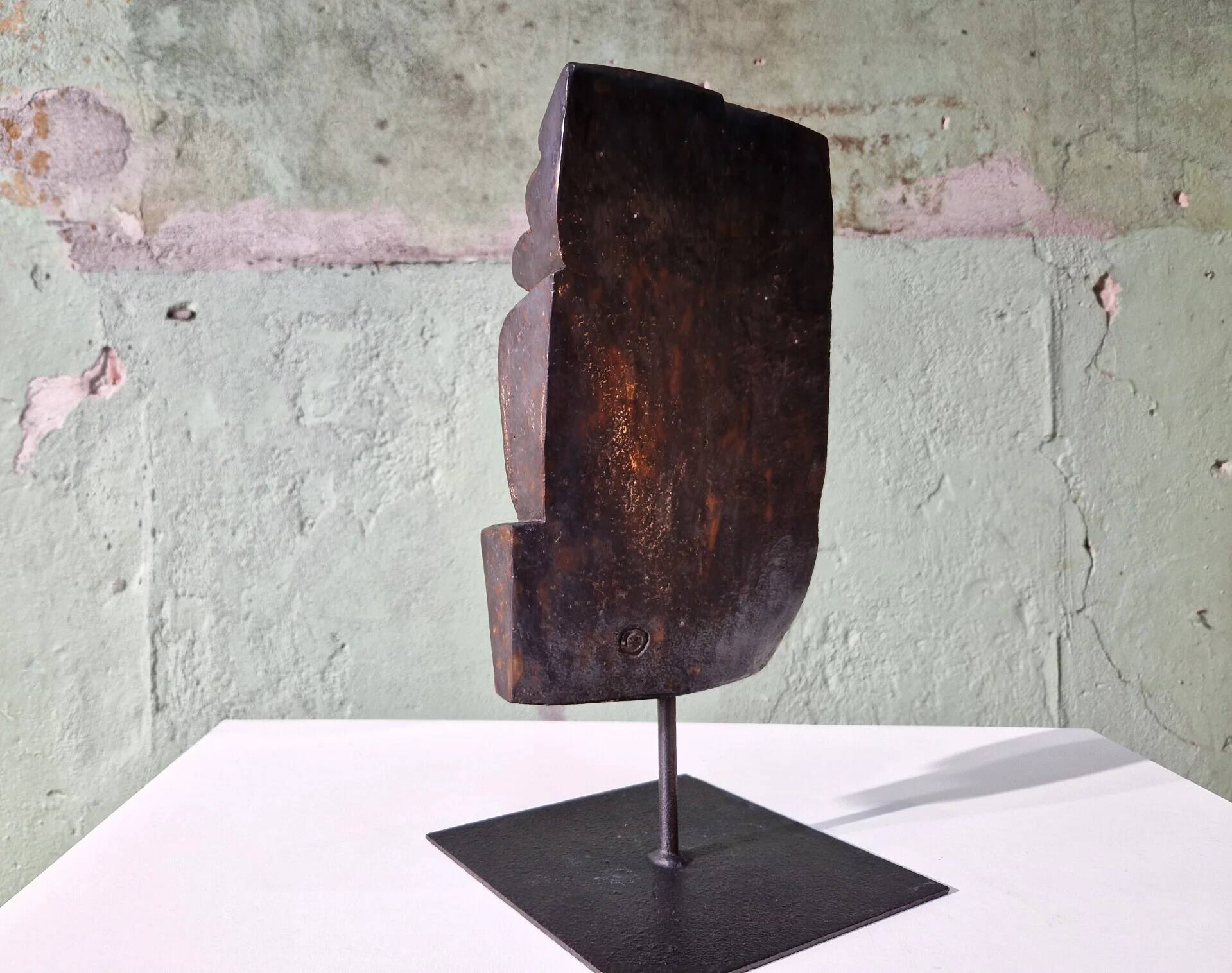 Copper glaze Cor Dam sculpture in fireclay, 1970s