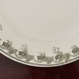 Round ironstone dish Moulin des Loups & Hamage Nord Violetta model