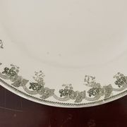 Round ironstone dish Moulin des Loups & Hamage Nord Violetta model
