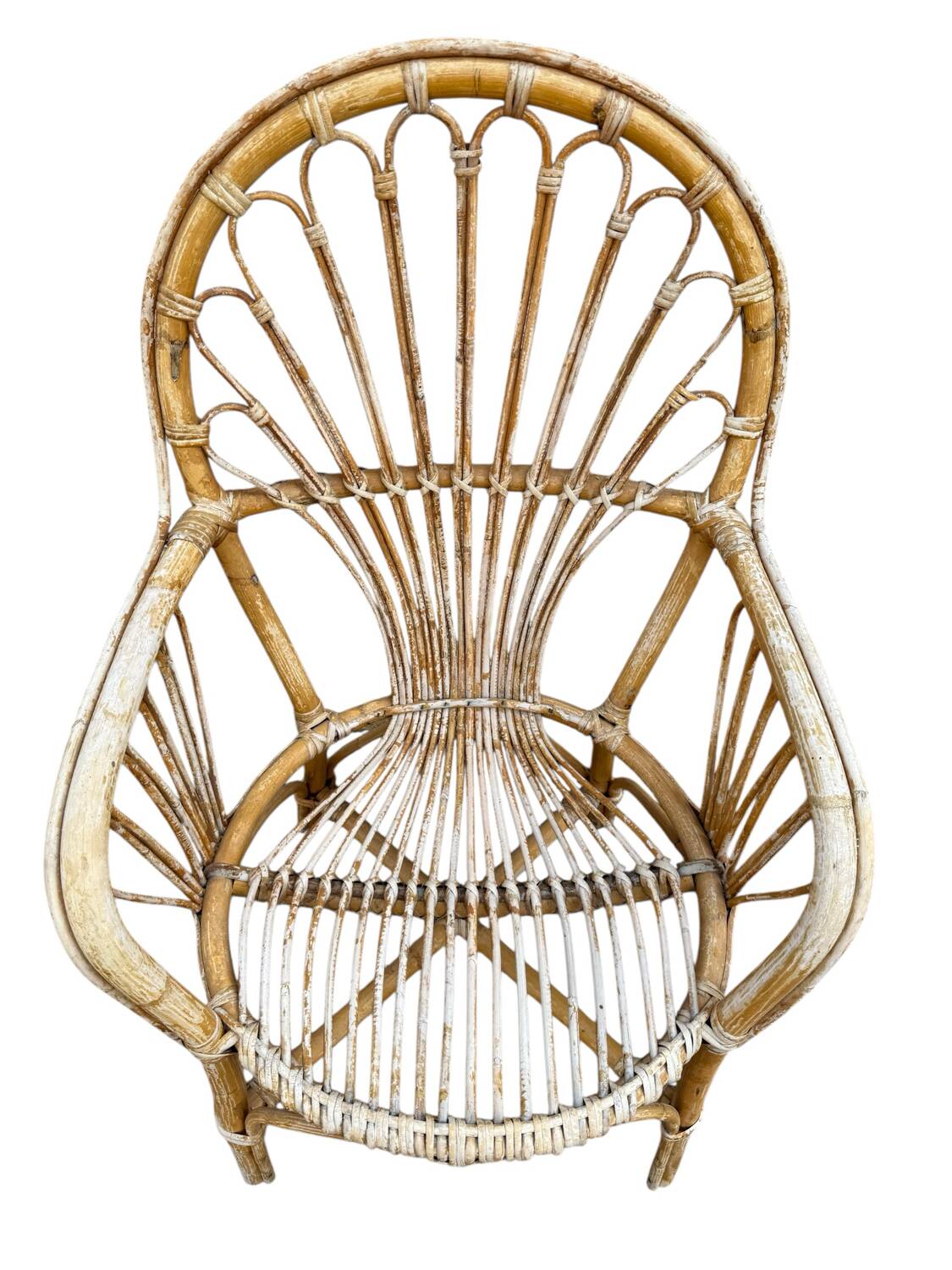 Rattan armchair from the 60s, Netherlands