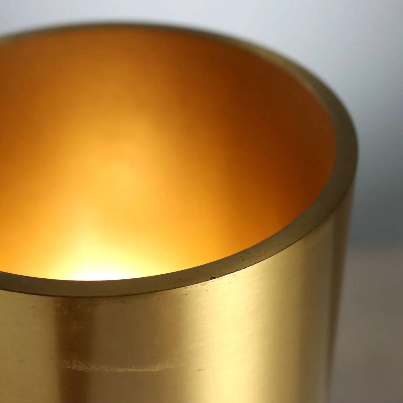 Vintage brass table lamp, minimalist design, Italy, 1960s-1970s