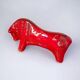 Red ceramic bull by Aldo Londi for Bitossi, Italy, 1960s