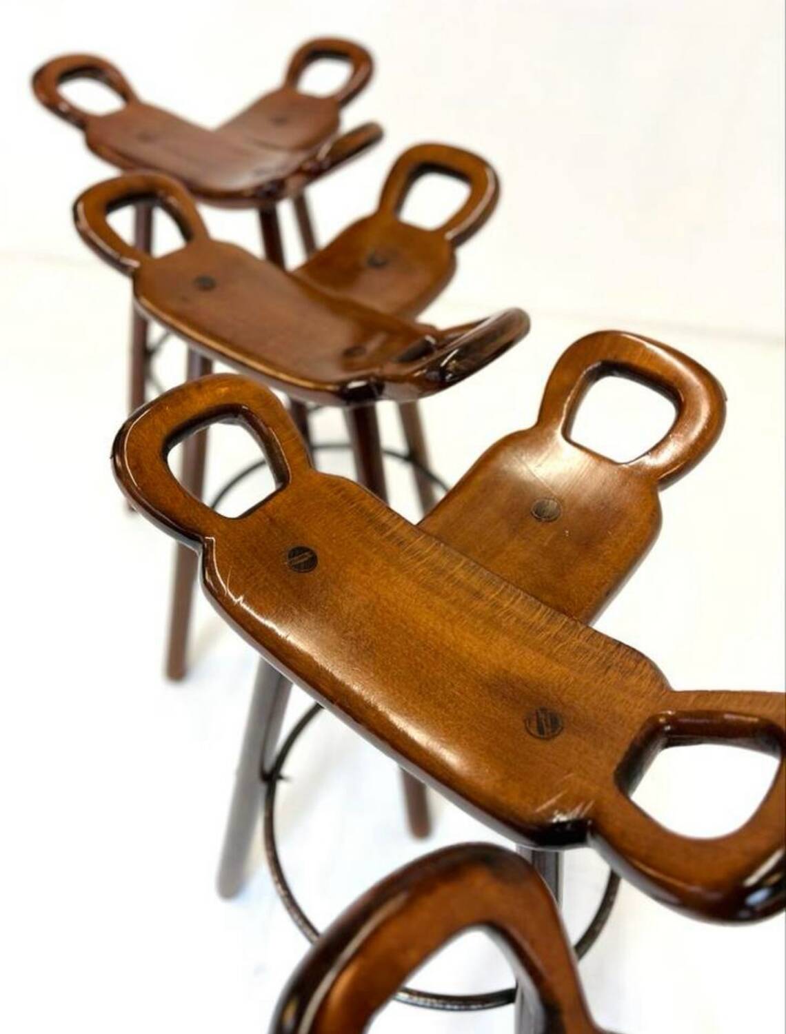 4x brutalist bar stool