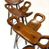 4x brutalist bar stool