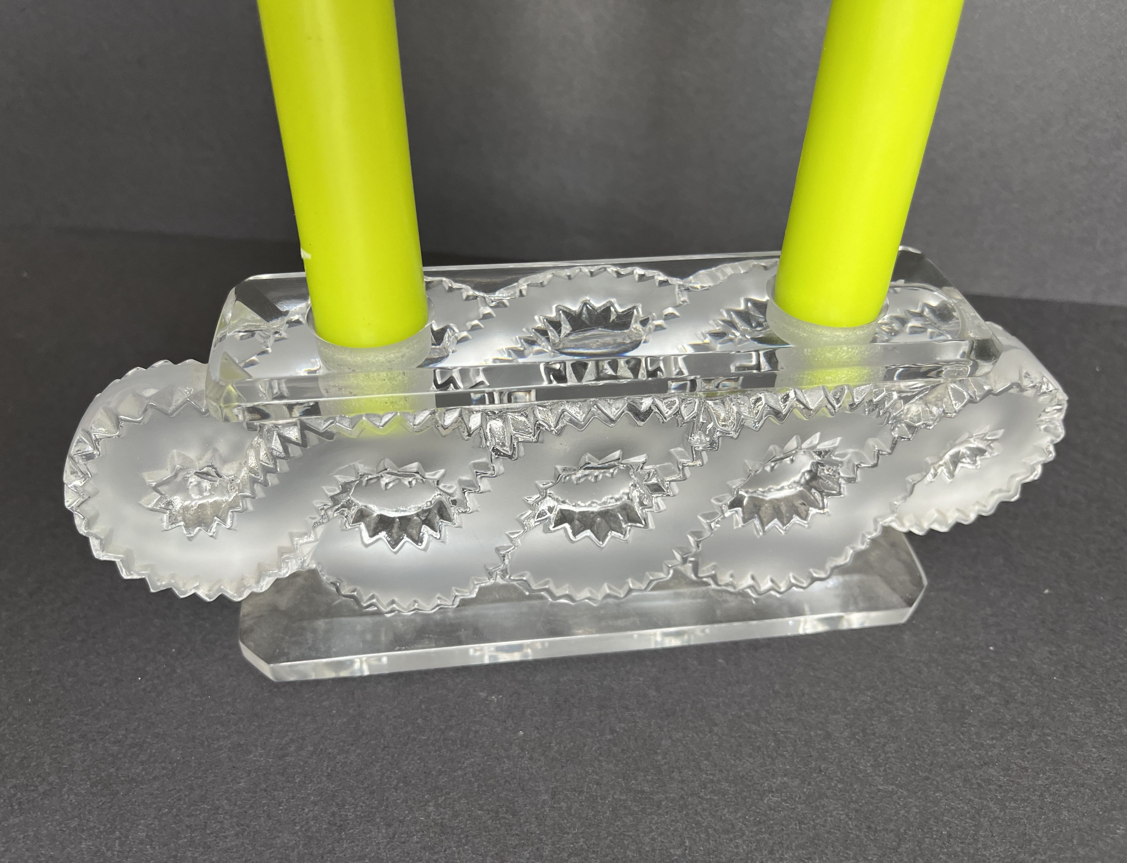 Bougeoir Lalique modèle Auriac