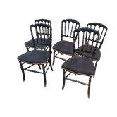 Lot de 5 chaises Napoléon III