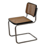 Cesca chair in tubular metal and cane 1970