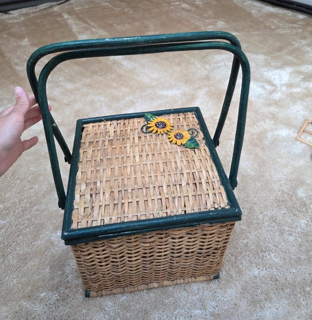 Panier vintage en osier