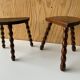 Duo of cowherd stools