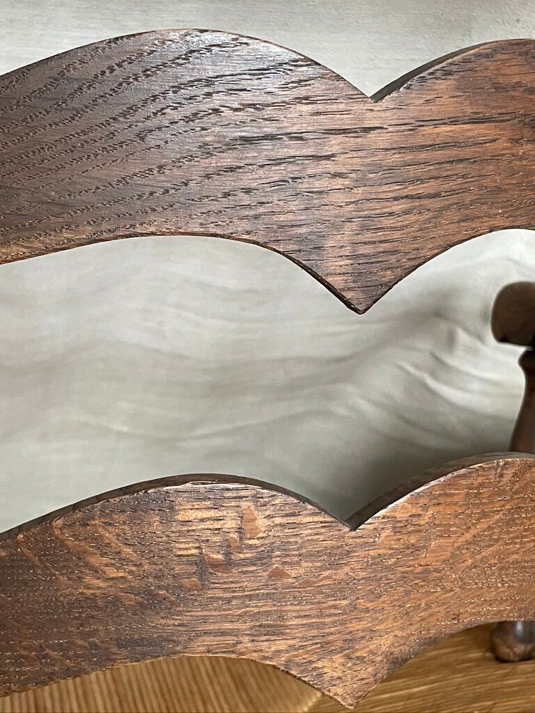 Pair of straw armchairs