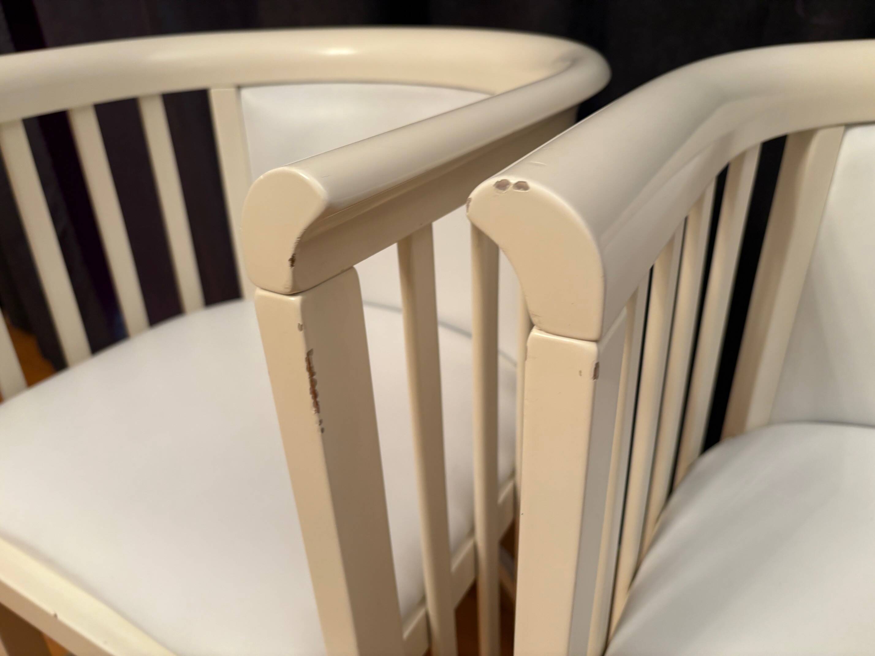 Pair of armchairs designed by Josef Hoffmann for Cabaret Fledermaus, Austri