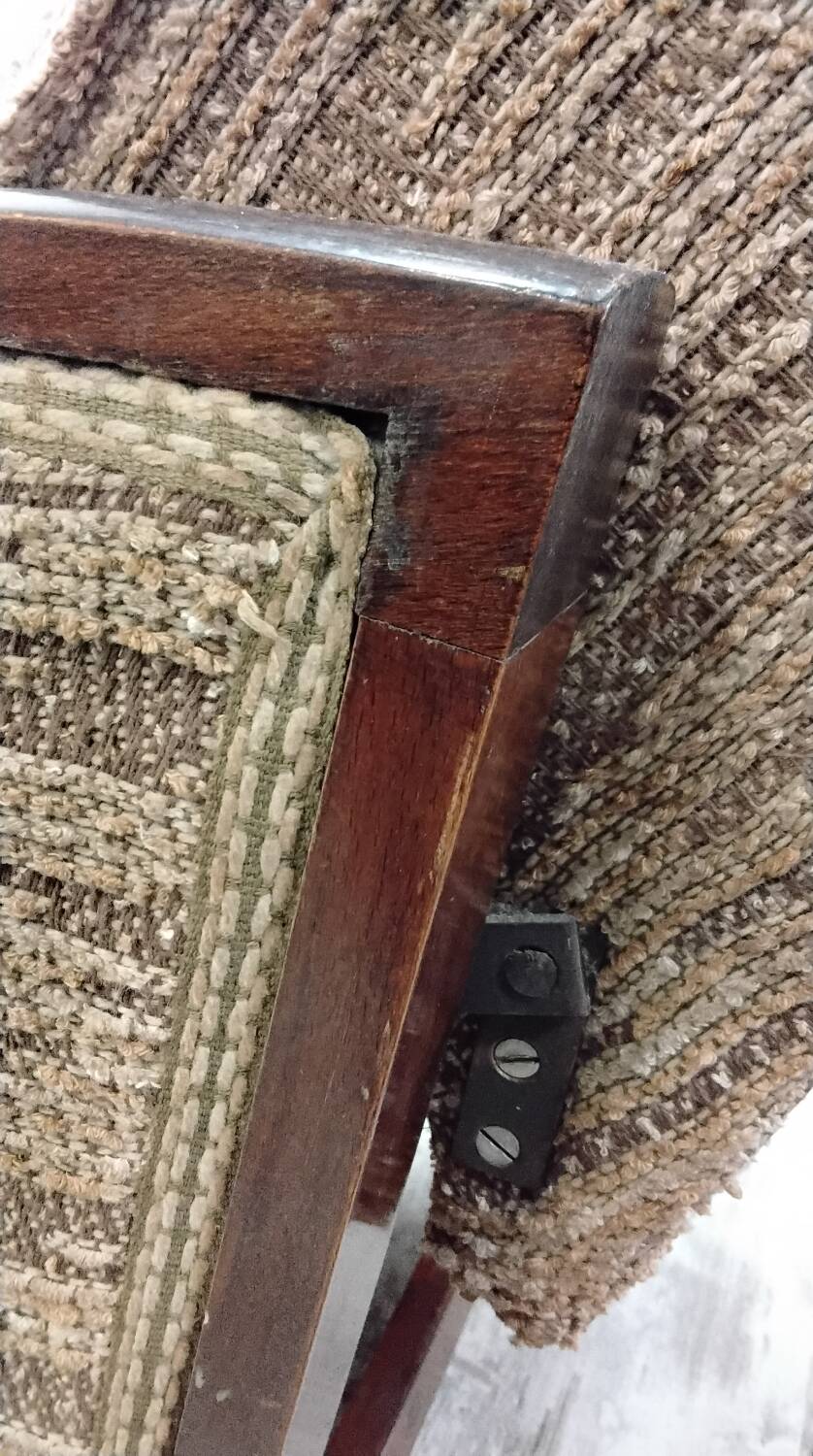 Art Deco reclining armchair with mf system Sint Étienne