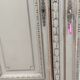 Wardrobe 3 doors, 3 drawers Louis XVI style patinated