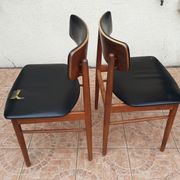 Set of 4 Scandinavian chairs by S. Chrobat for Sax