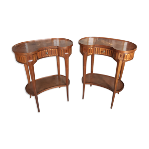 Paire de tables rognon